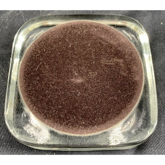 Needlepoint Duck Glass Paperweight 3.25" Square Vintage - Picture 7 of 7